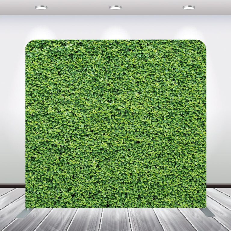 Boxwood Leaves Greenery Summer Vibe Photobooth Backdrop