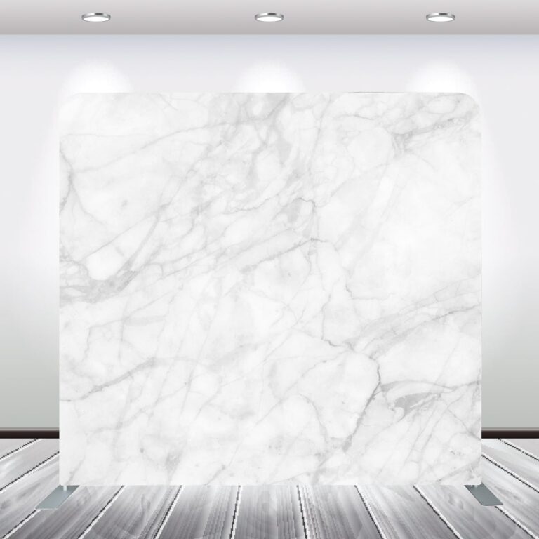 Kardashian White Marble Classy Photobooth Backdrop