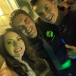 DJ Cachet with bride and groom at their wedding dj services