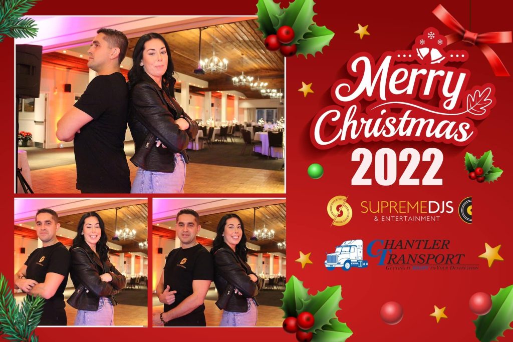 Photobooth Print out from one of our corporate holiday party events!