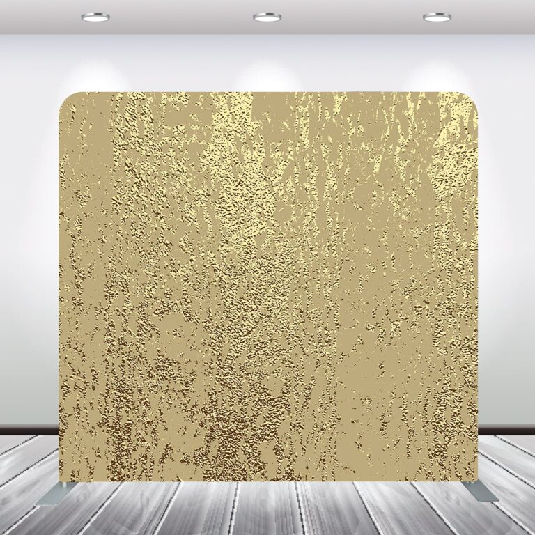 Gold Foil Drizzle New Years Eve Photobooth Backdrop