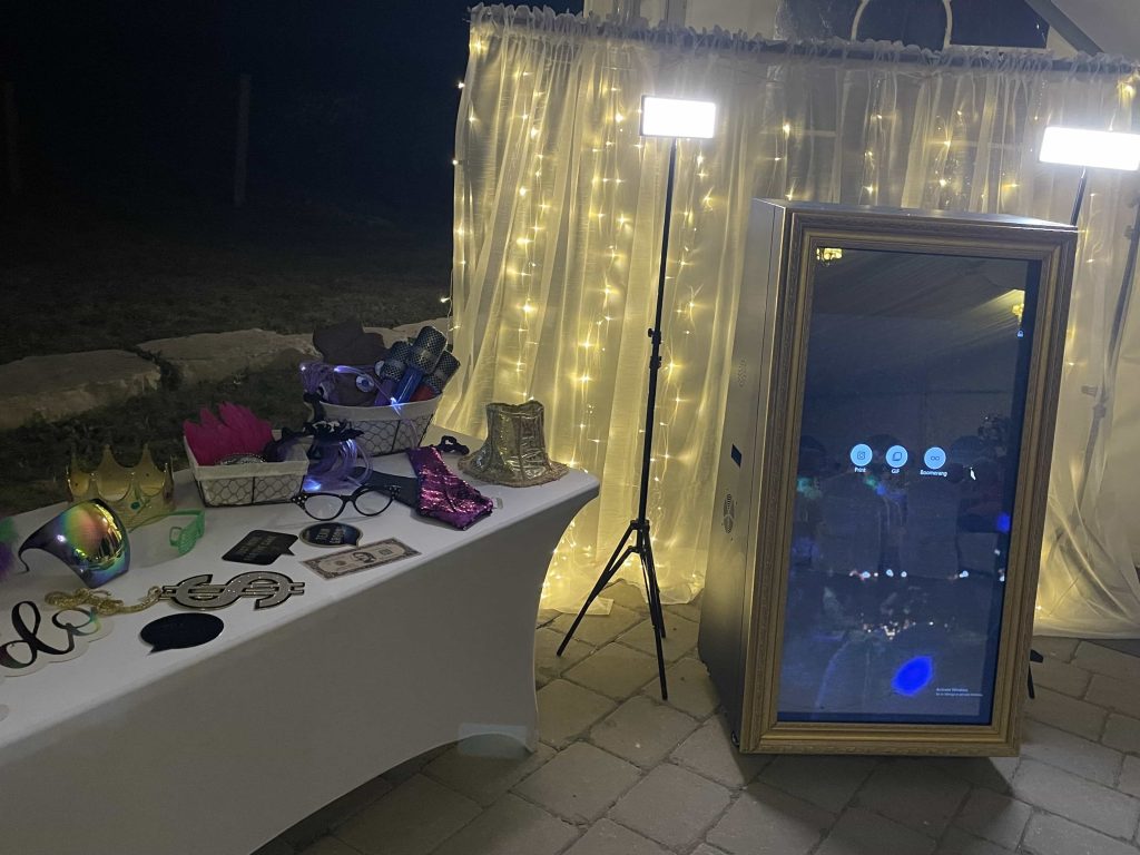 Photobooth set up for wedding in Toronto